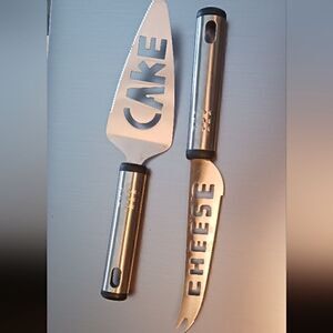 Cake Server and Cheese Knife Server Stainless Steel